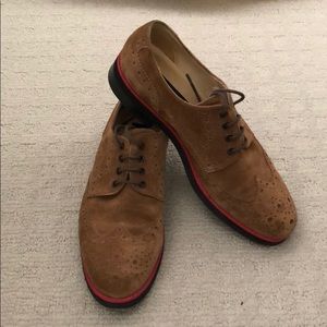Brown Suede Derby Shoe